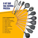 Kit 12 Utensílios de Cozinha em Silicone